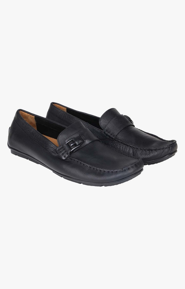 Floyd Black Driver Loafers