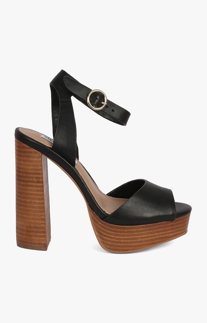 Madeline Black Heel Sandals