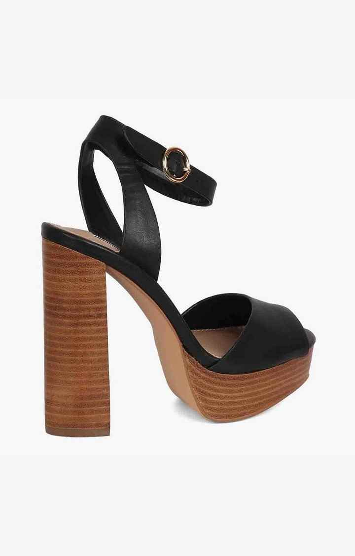 Madeline Black Heel Sandals
