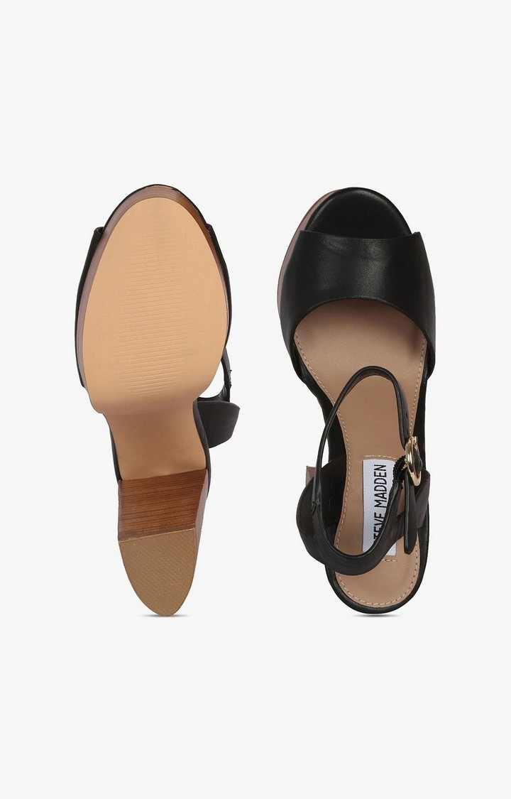 Madeline Black Heel Sandals