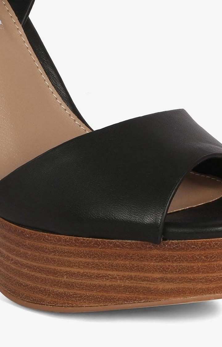 Madeline Black Heel Sandals