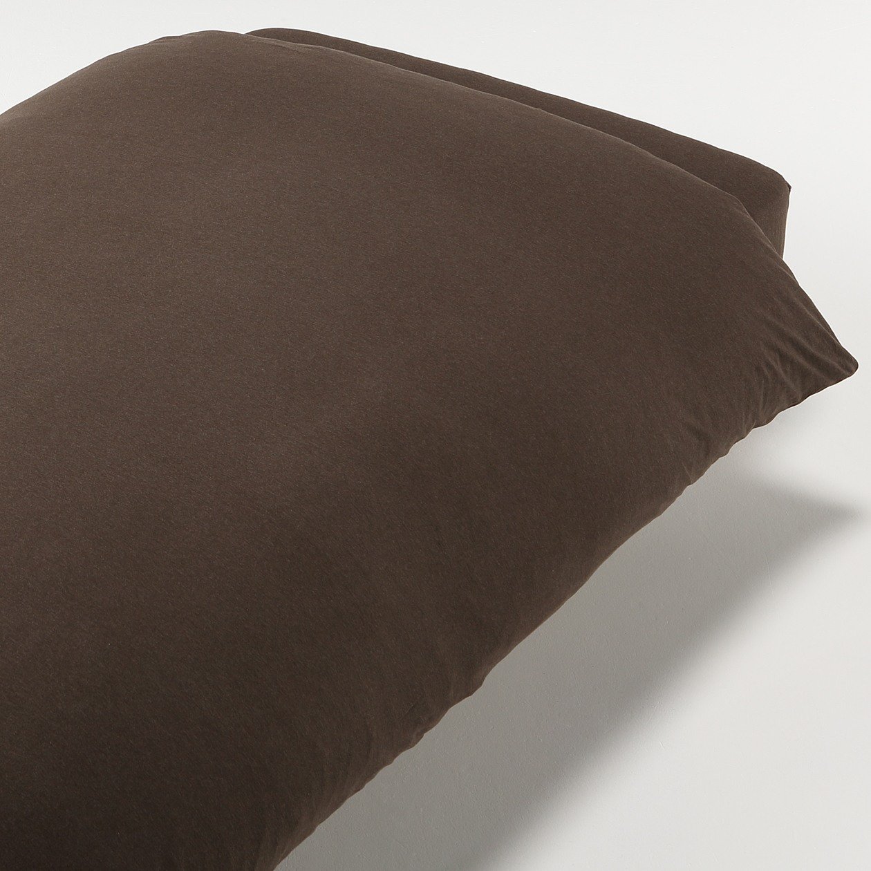 ORGANIC COTTON JERSEY DUVET COVER Q BROWN