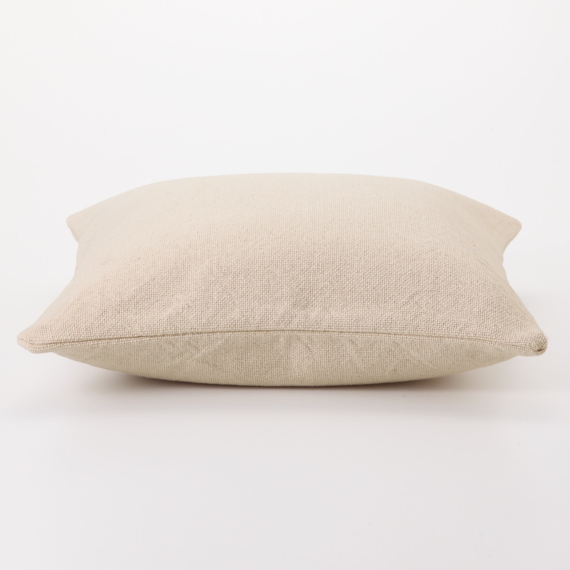 INDIAN COTTON LOW COUNT PLAIN WEAVE CUSHION COVER ECRU