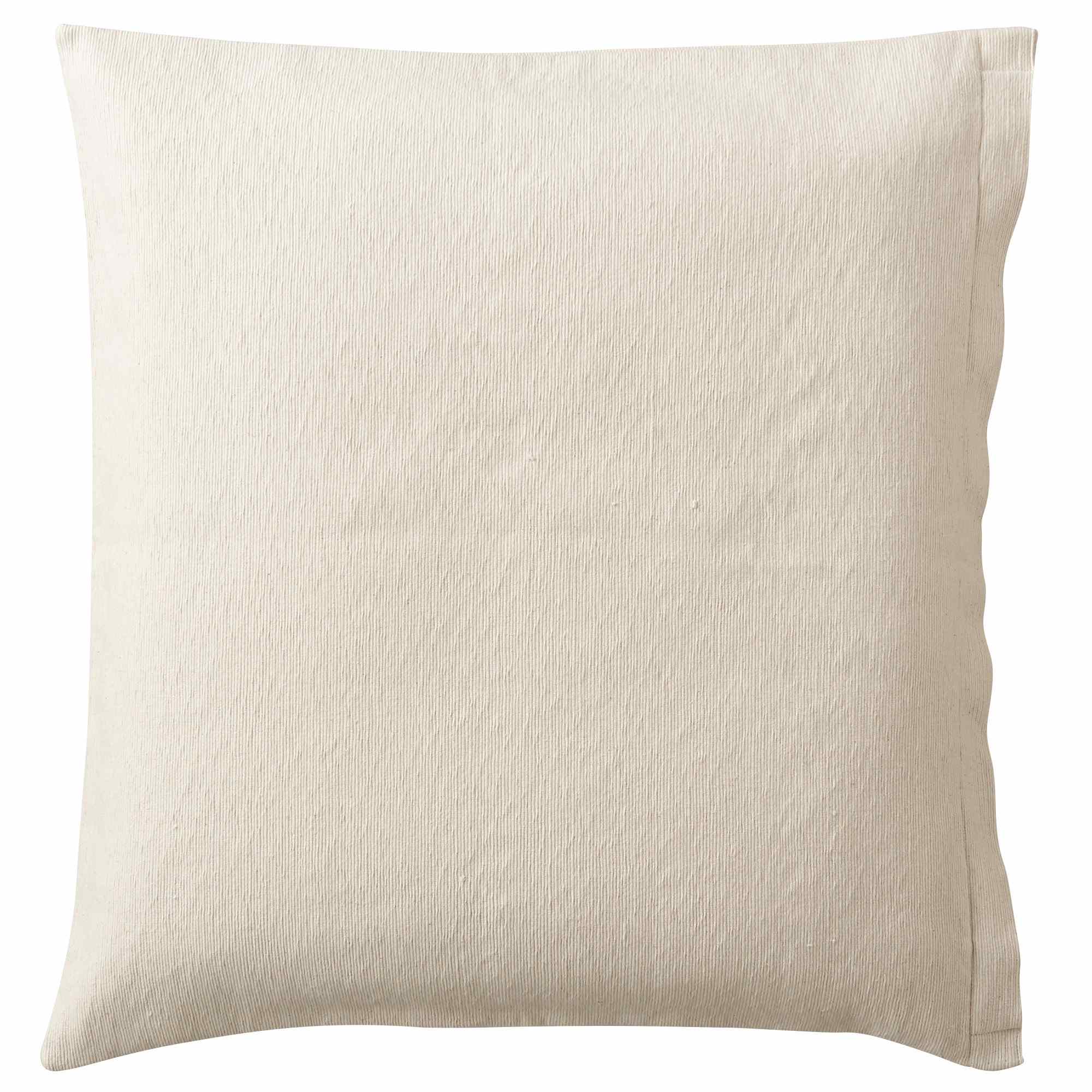 ORGANIC COTTON HANDWOVEN CUSHION COVER ECRU