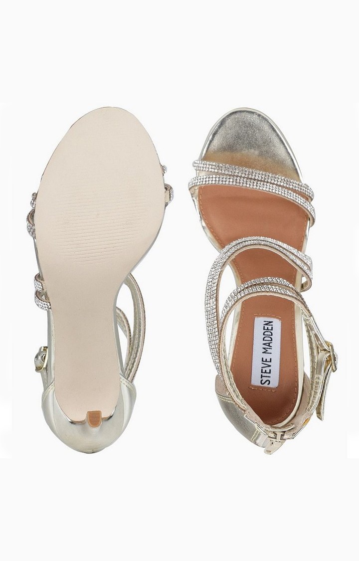 Fiffi Gold Heel Sandals
