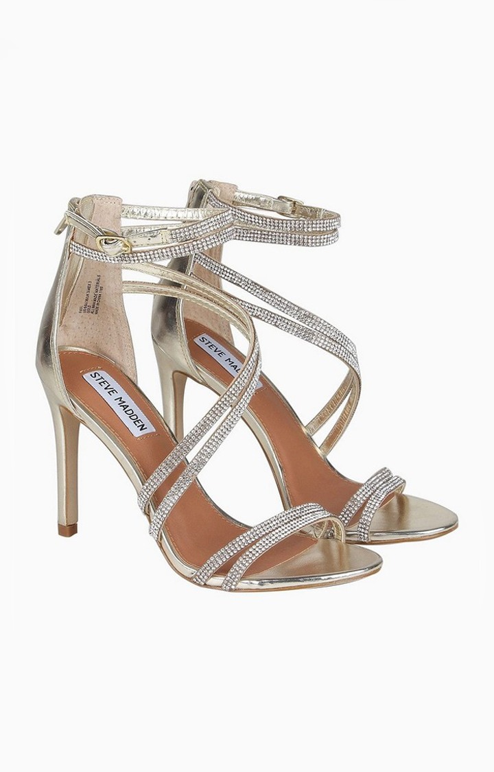 Fiffi Gold Heel Sandals