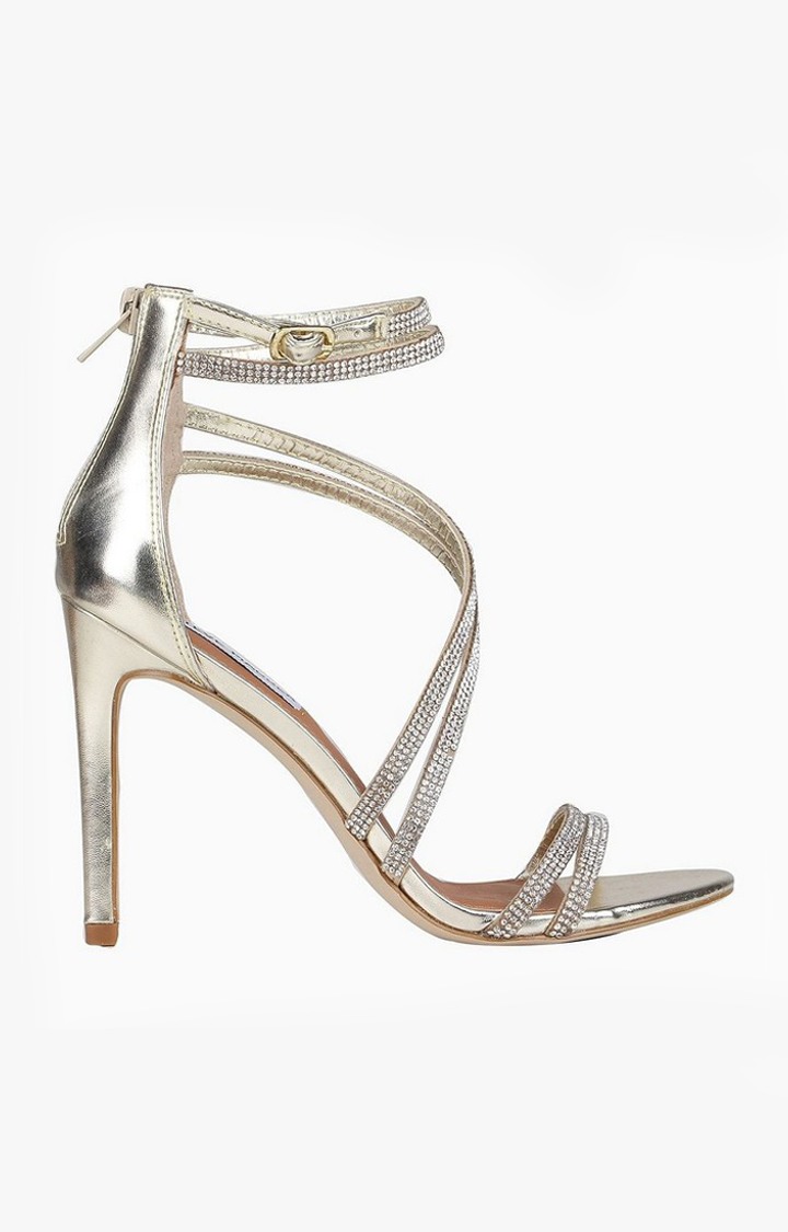 Fiffi Gold Heel Sandals