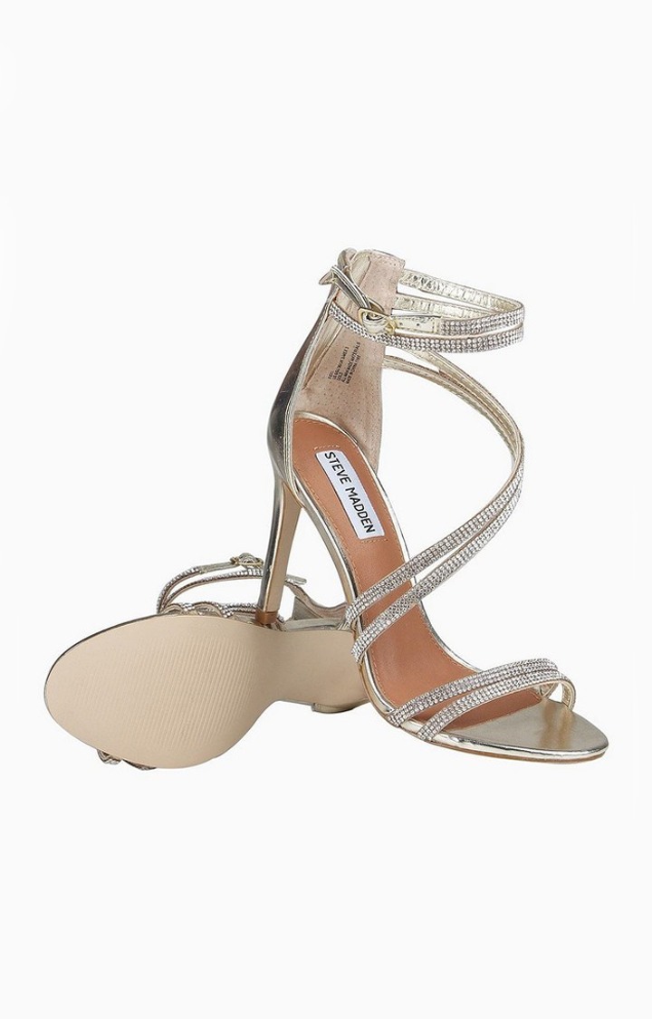 Fiffi Gold Heel Sandals