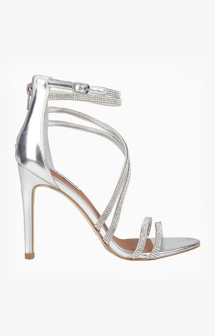Fiffi Silver Heel Sandals