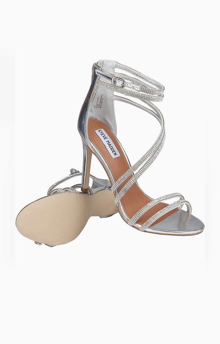 Fiffi Silver Heel Sandals