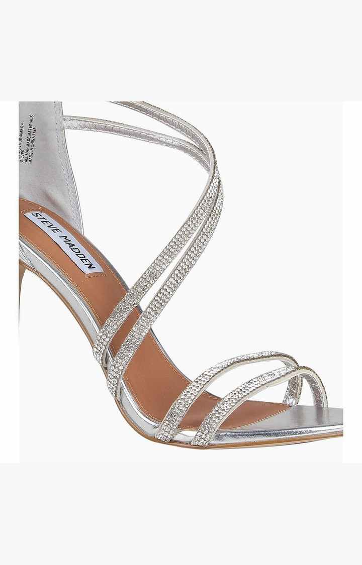 Fiffi Silver Heel Sandals