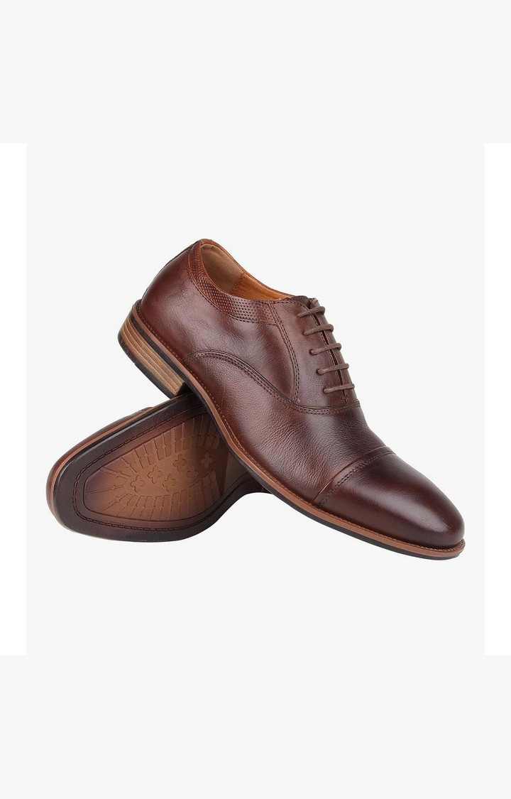 Glympse Brown Tie-Ups & Dress Loafers