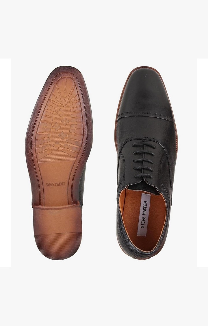 Glympse Black Tie-Ups & Dress Loafers