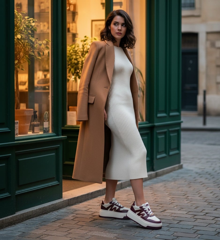 Dynamo White Cherry Lacq Sneakers