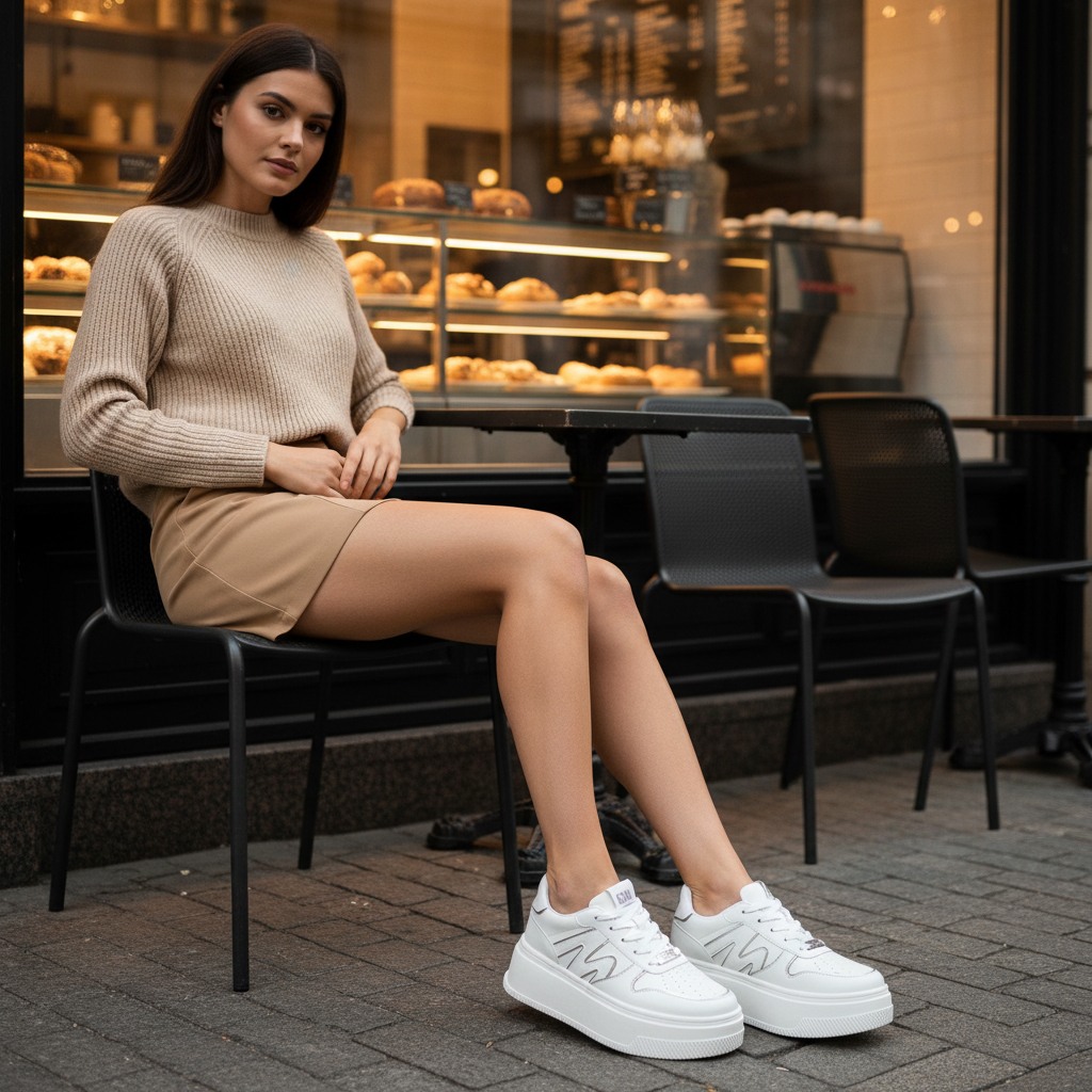 Dynamo White/Silver Sneakers