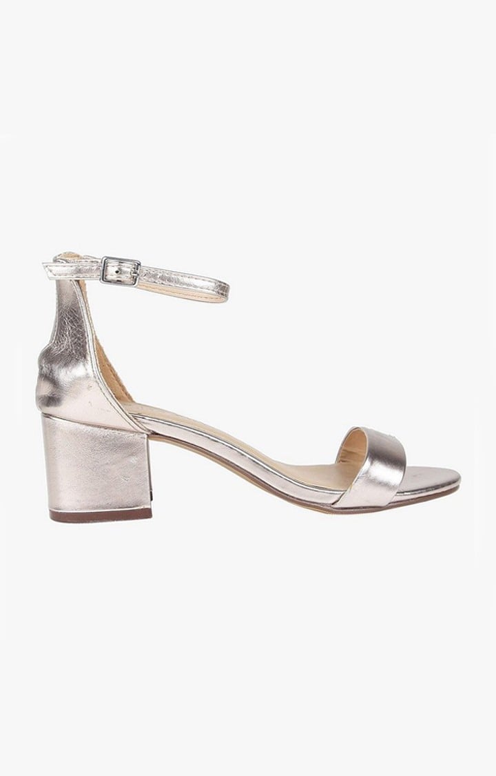 Issyy Gold Heel Sandals