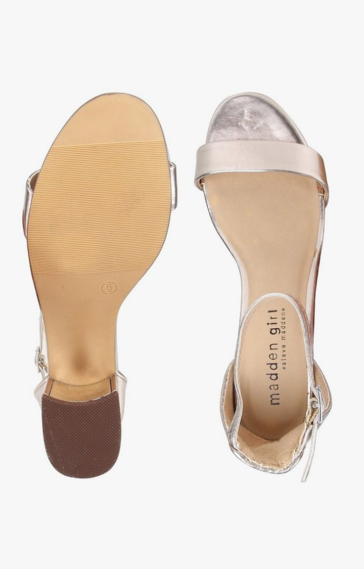 Issyy Gold Heel Sandals