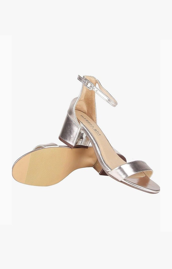 Issyy Gold Heel Sandals