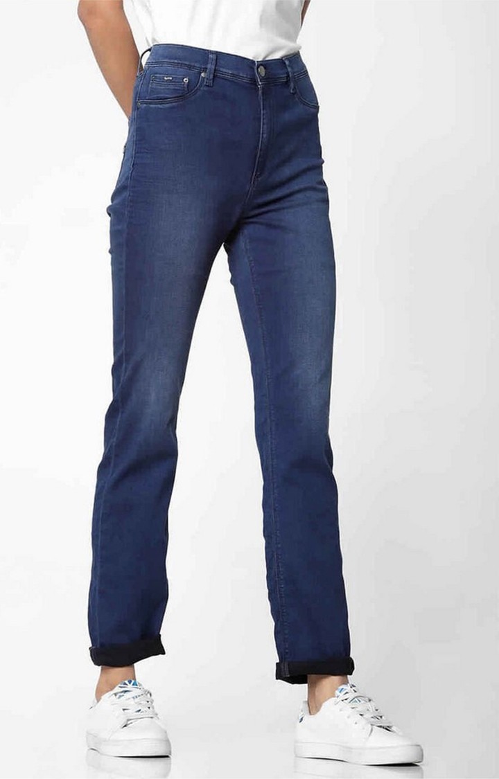 Women's mid wash skinny fit Sumatra X jeans