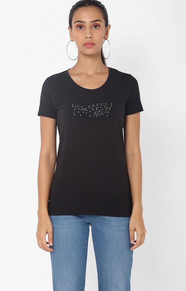 GAS | Doll Logo Crew-Neck T-shirt with Embellishments