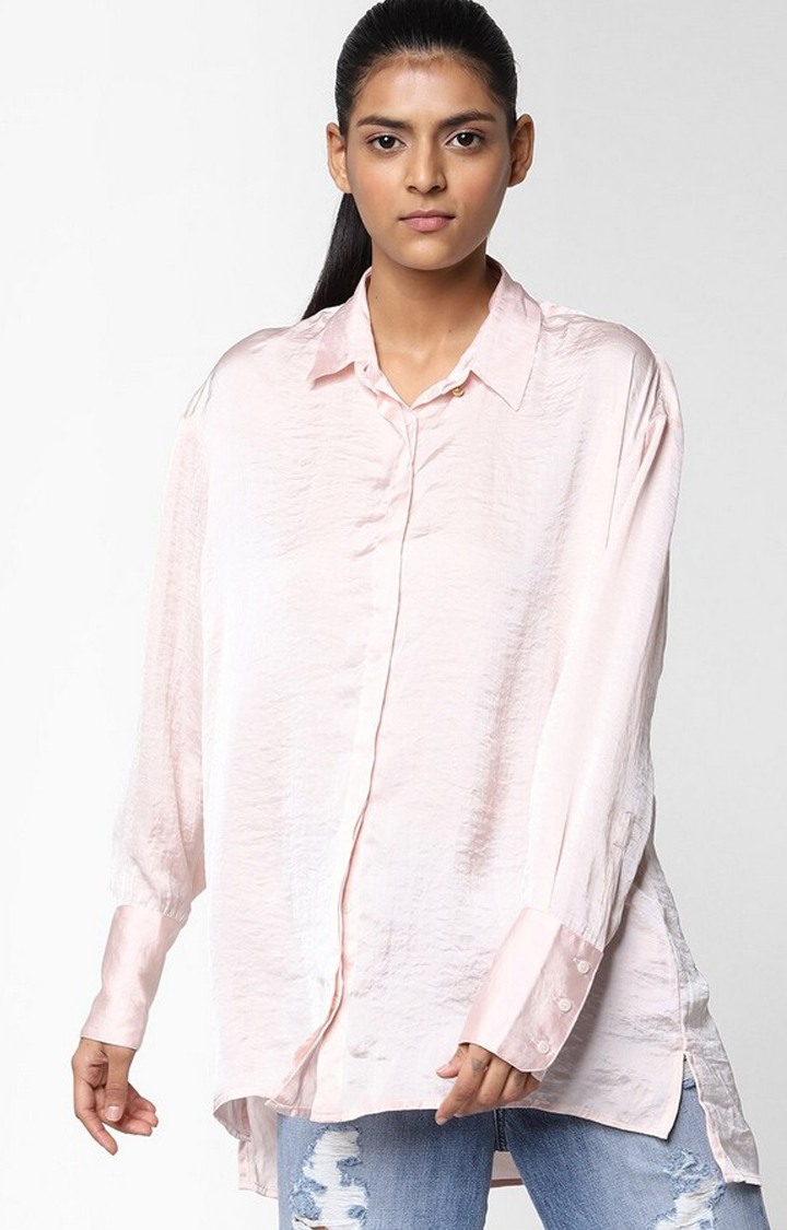 Willys Textured Shirt with Spread Collar