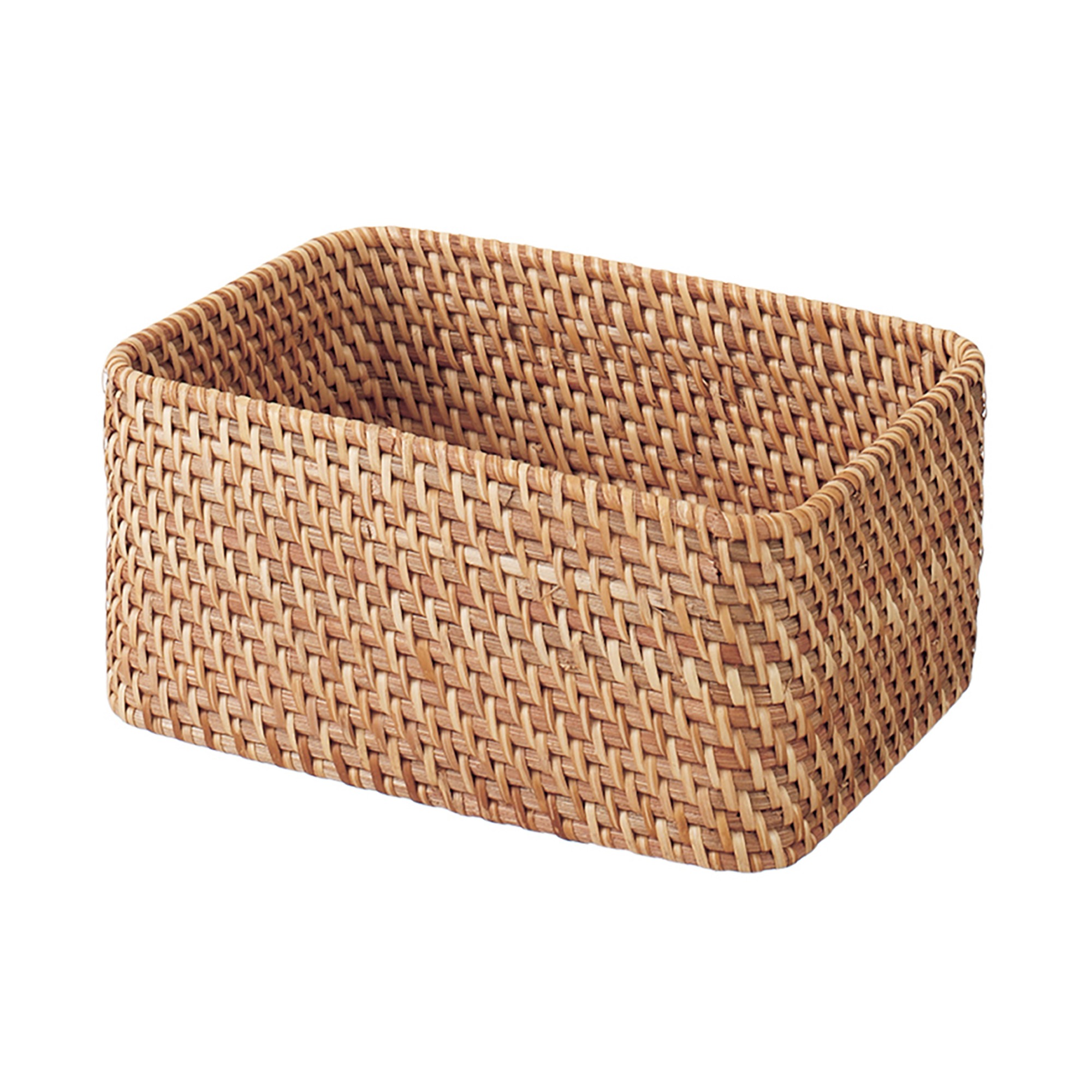 MUJI | STACKABLE RATTAN BOX / RECTANGULAR / S