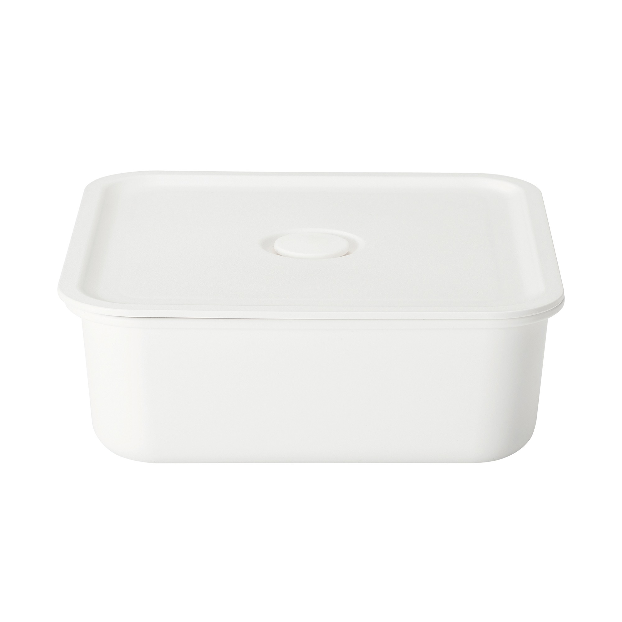 PP LUNCH BOX - STORAGE CONTAINER WITH VALVE / WHITE / 460ml