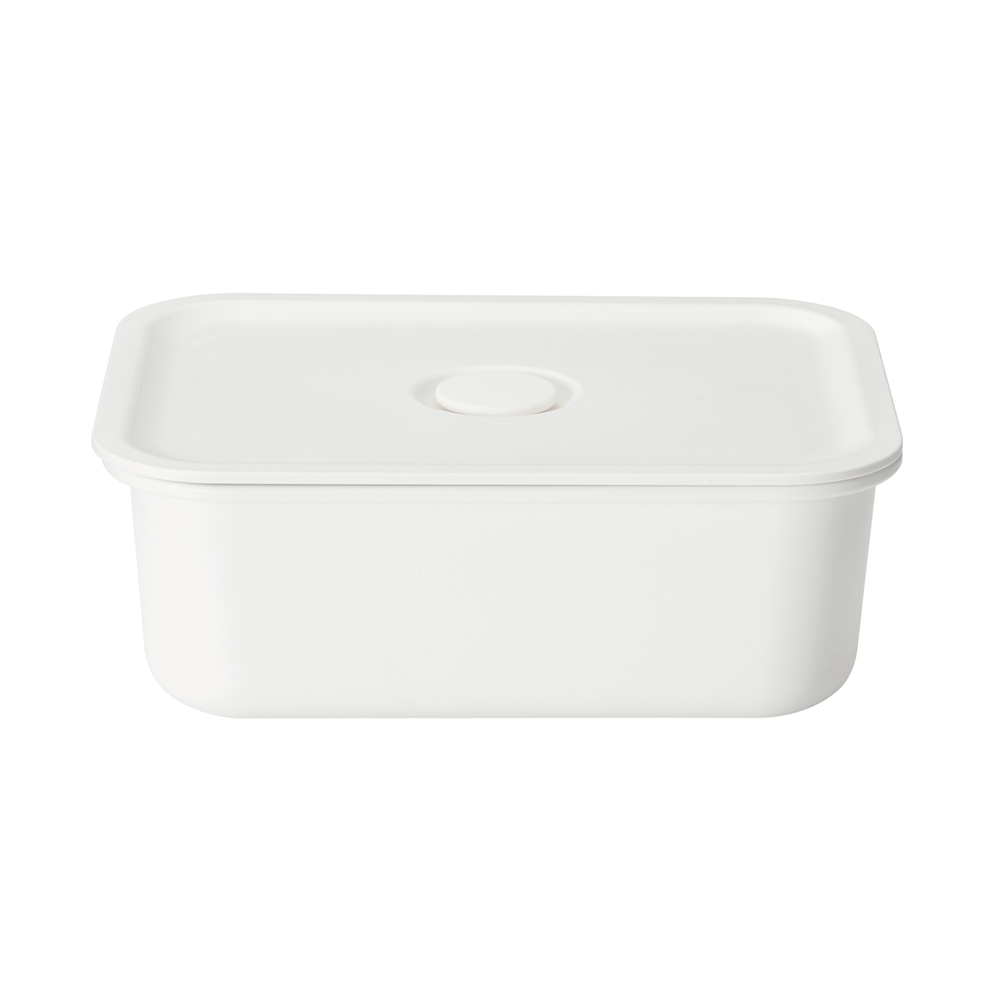 PP LUNCH BOX - STORAGE CONTAINER WITH VALVE / WHITE / 325ml
