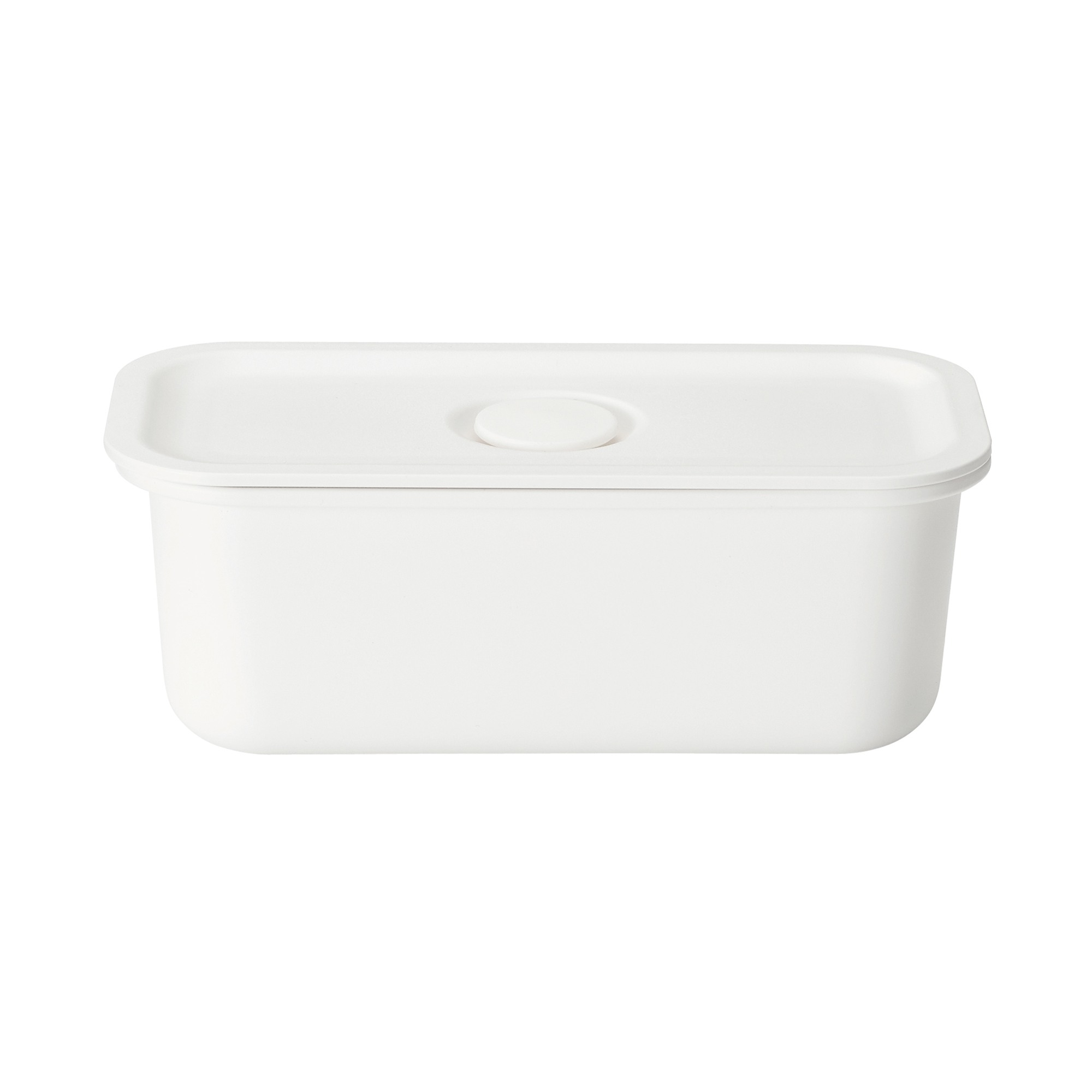 PP LUNCH BOX - STORAGE CONTAINER WITH VALVE / WHITE / 175ml