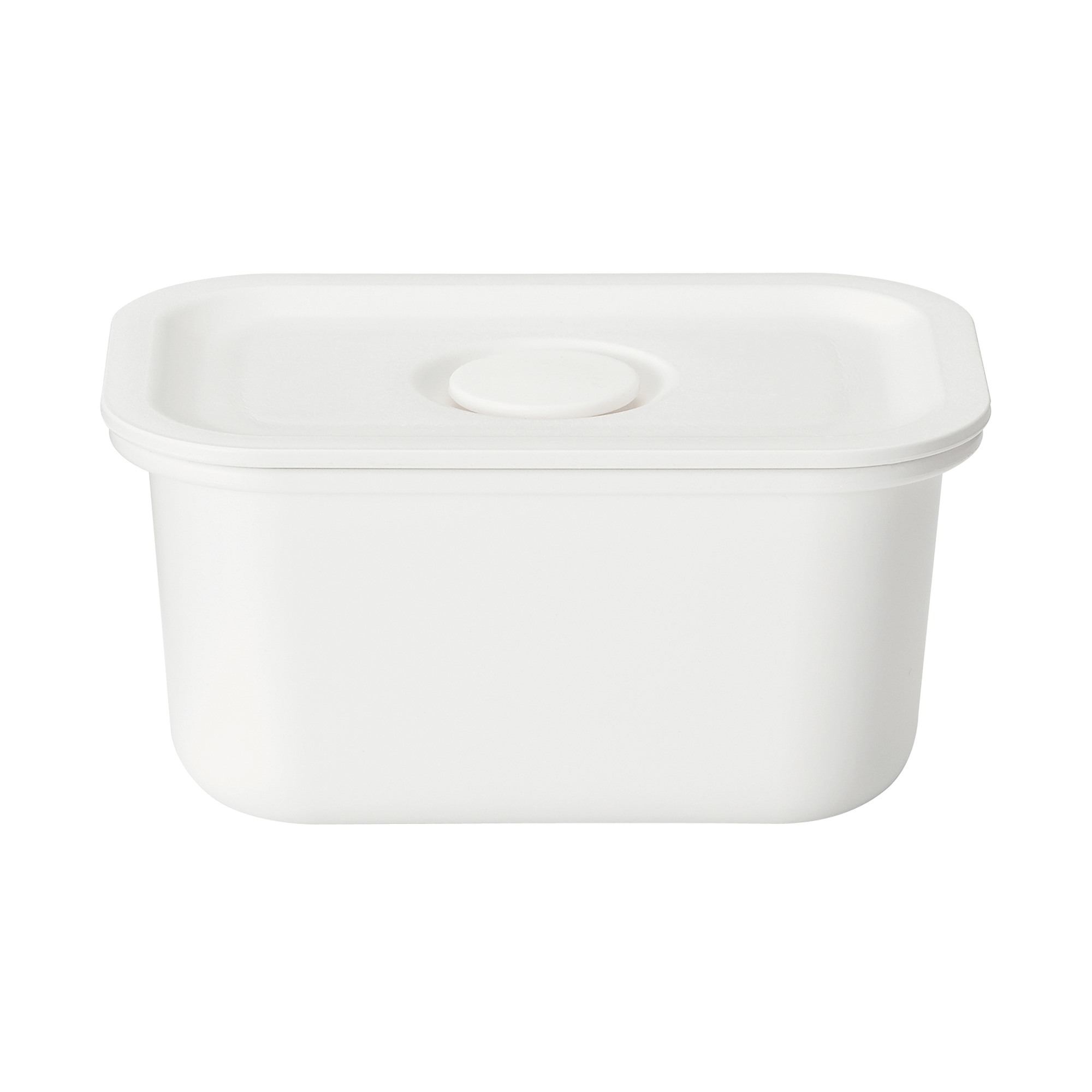 PP LUNCH BOX - STORAGE CONTAINER WITH VALVE / WHITE / 125ml