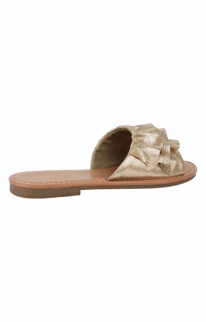 Frill Black Flats