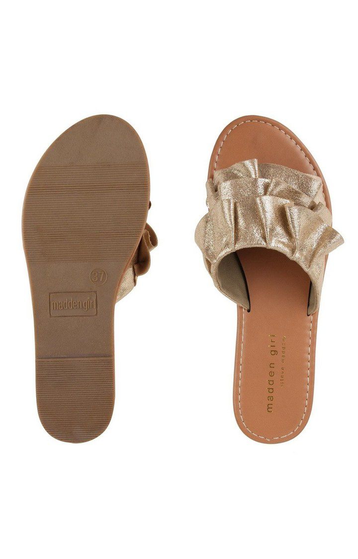 Frill Black Flats