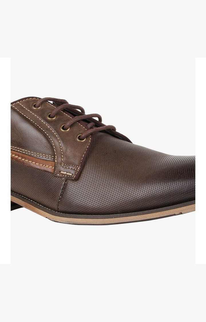 Jaysun Brown Tie-Ups & Dress Loafers