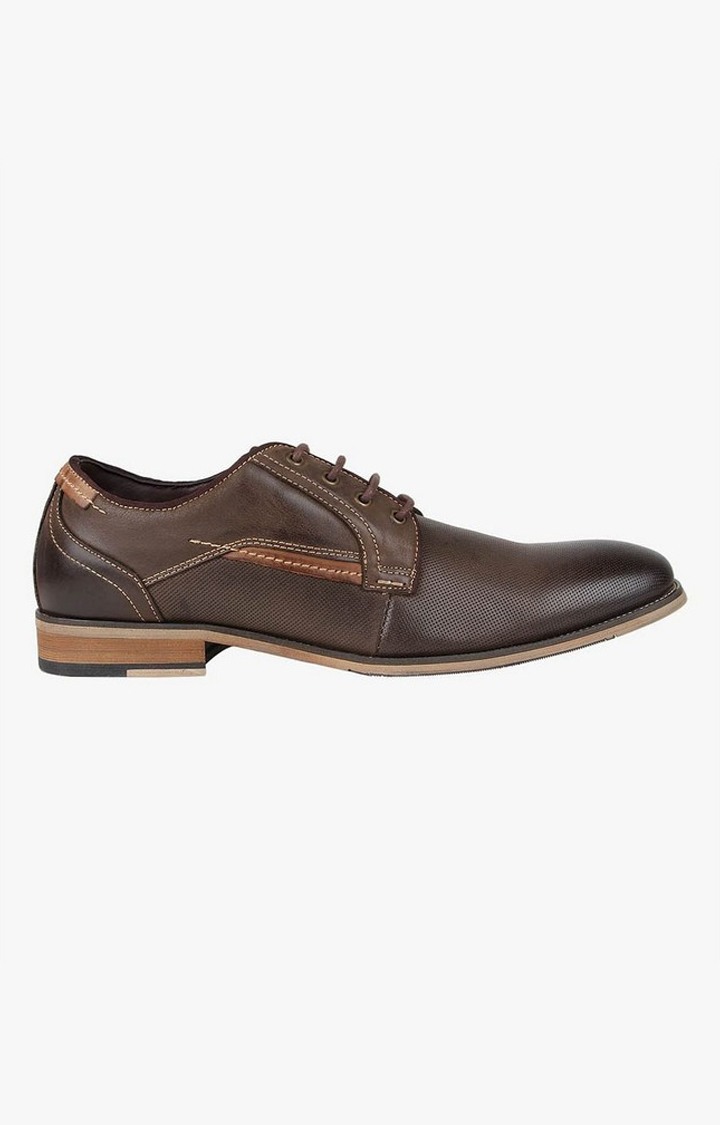 Jaysun Brown Tie-Ups & Dress Loafers