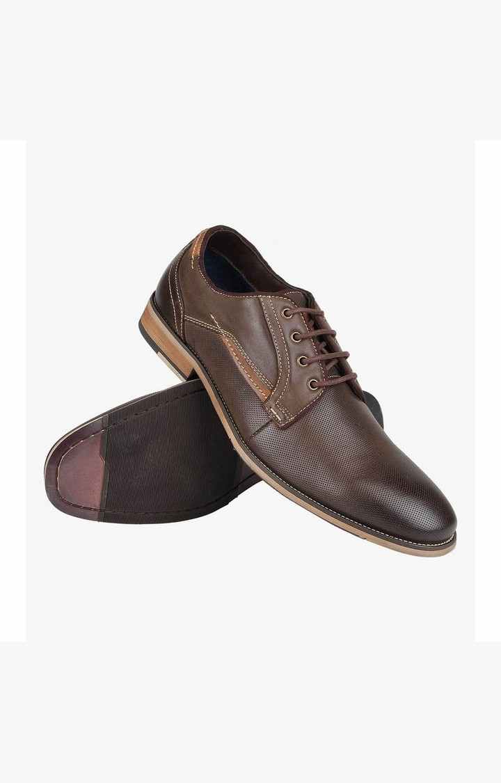 Jaysun Brown Tie-Ups & Dress Loafers