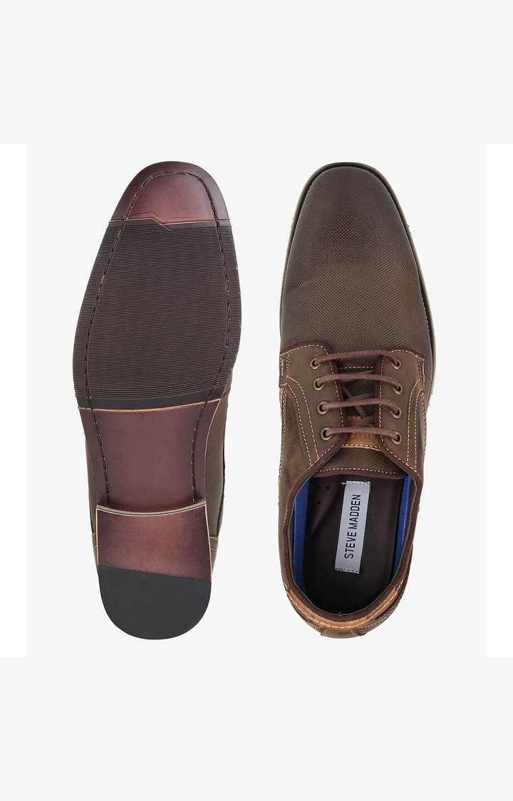 Jaysun Brown Tie-Ups & Dress Loafers