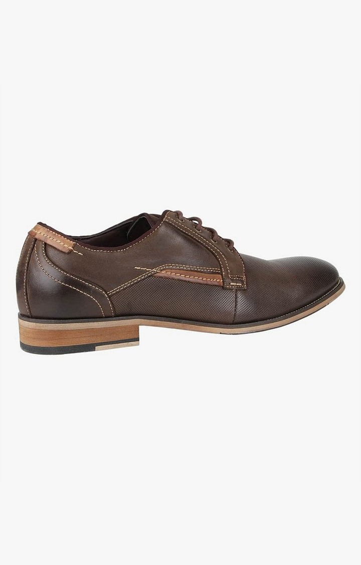 Jaysun Brown Tie-Ups & Dress Loafers