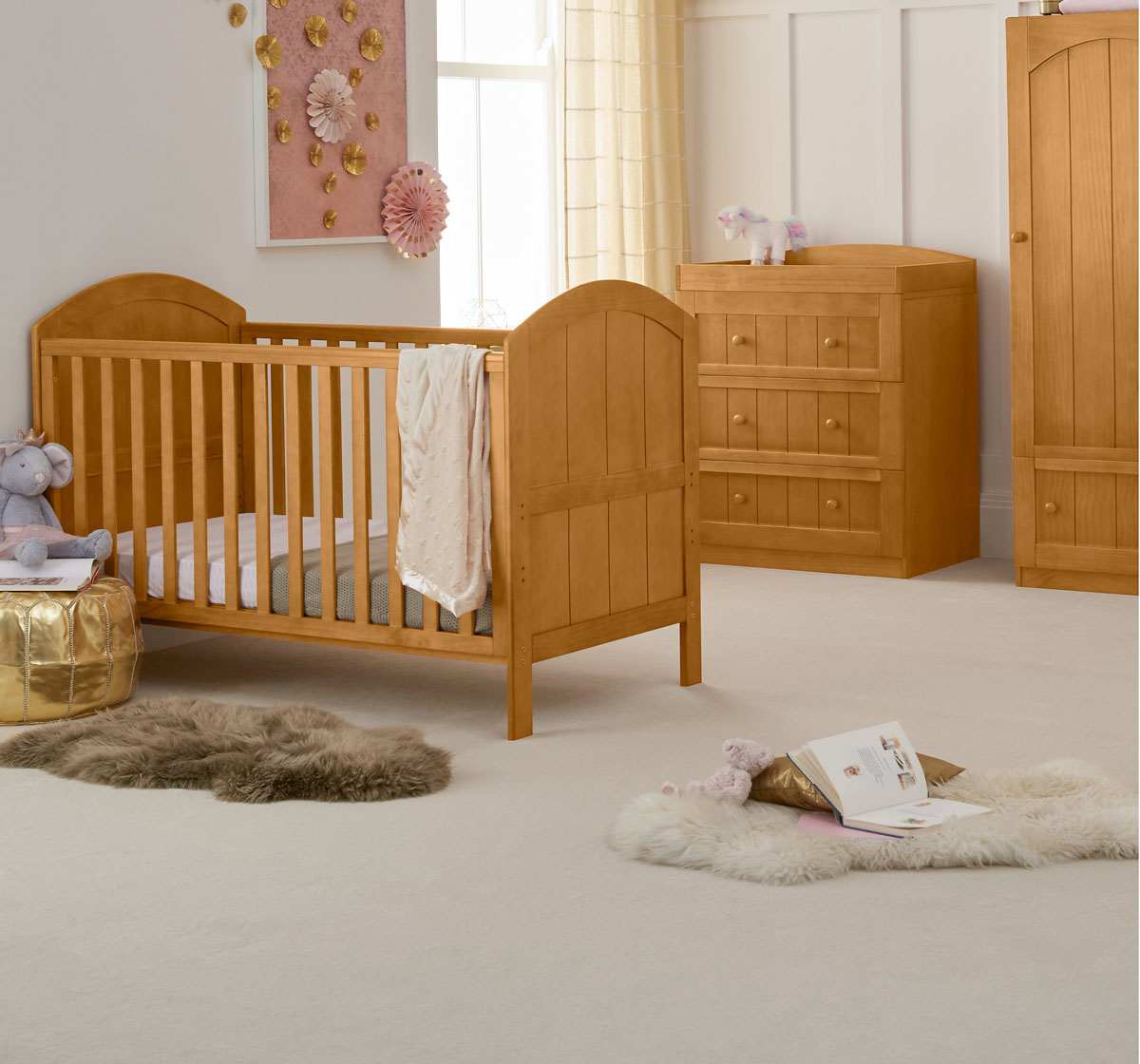 Mothercare Marlow Baby Cot Bed Brown