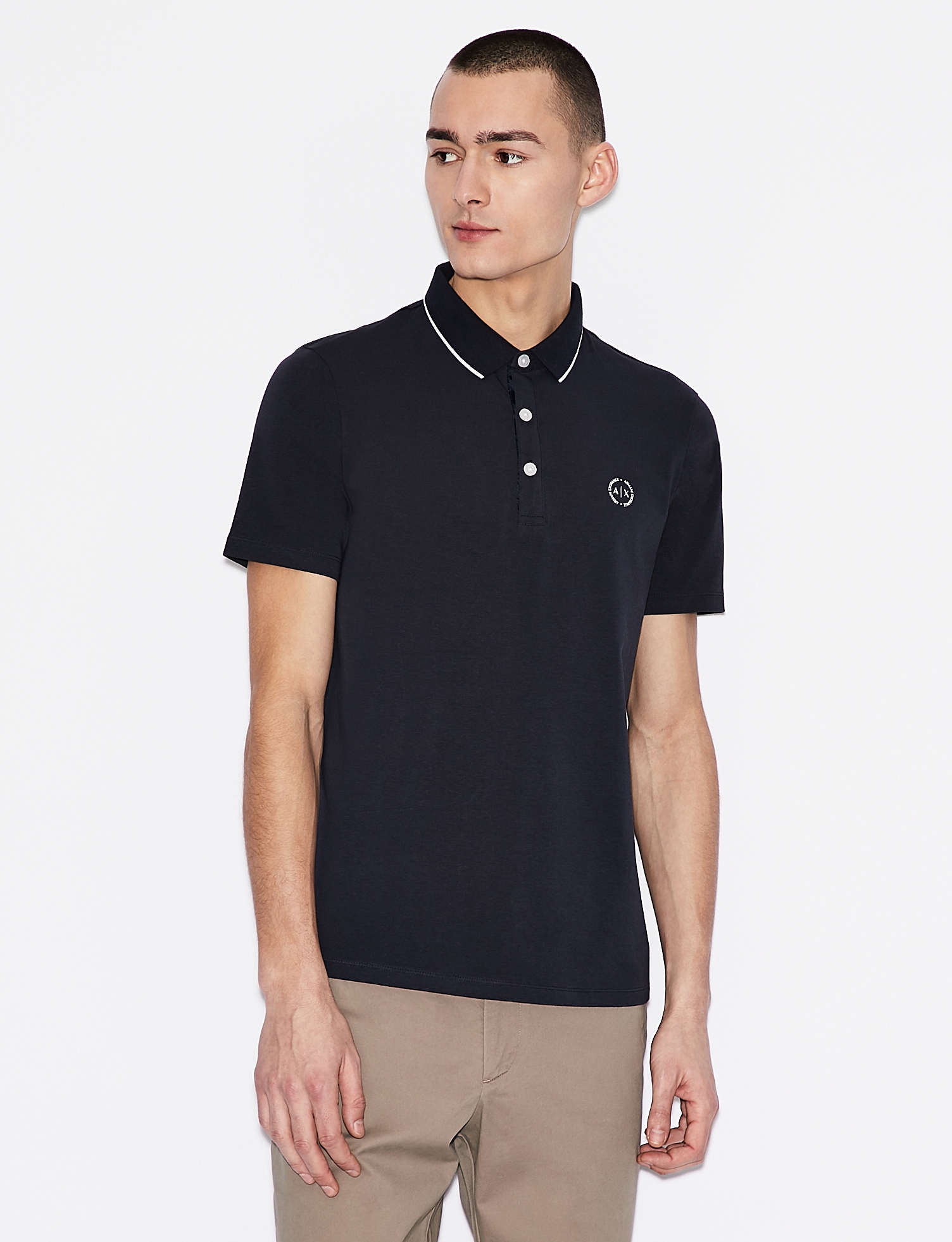 Slim Fit Polo T-Shirt With Contrast Tipping