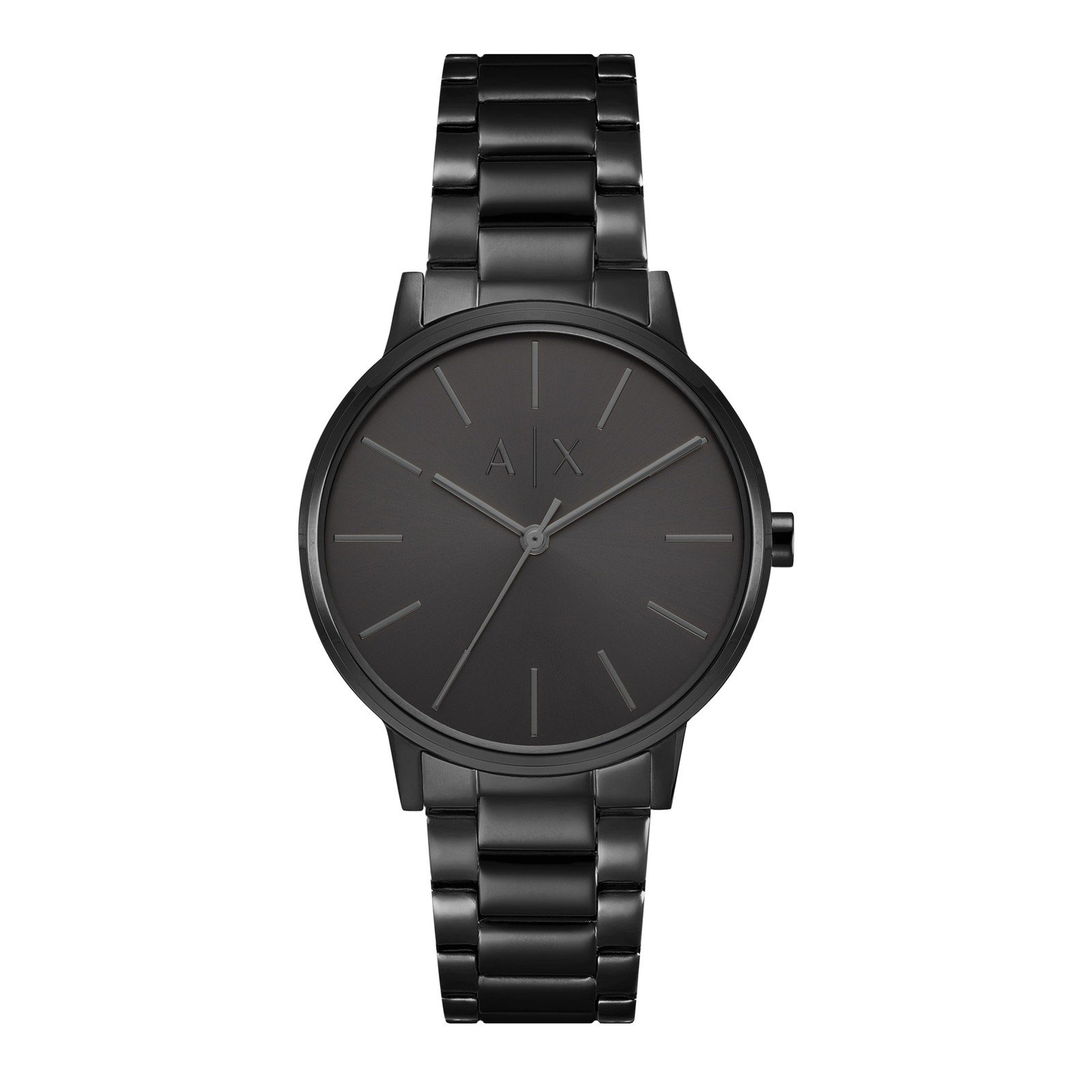 Cayde Men's Black Analog Stainless Steel Watch AX2701
