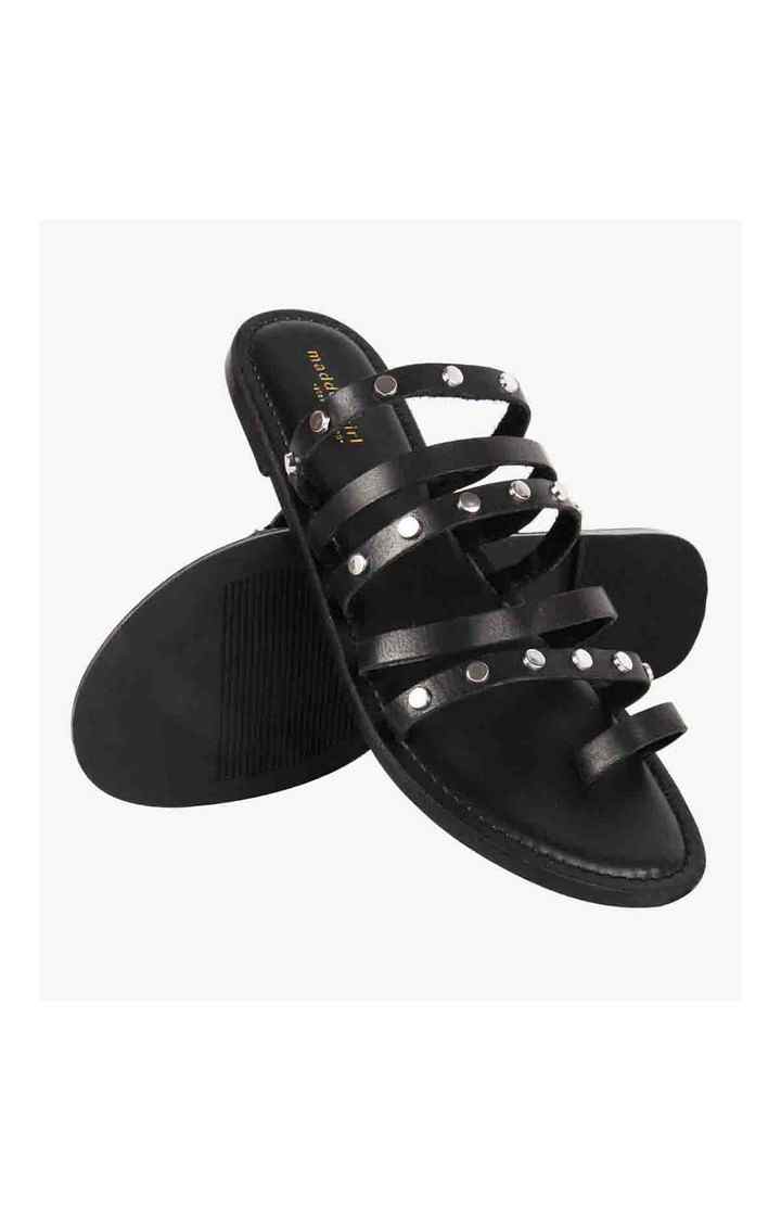 Crete Black Flats