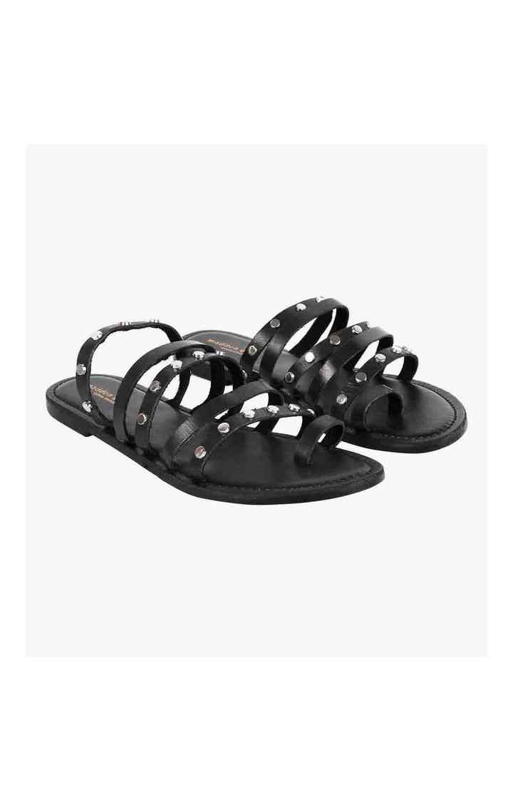 Crete Black Flats
