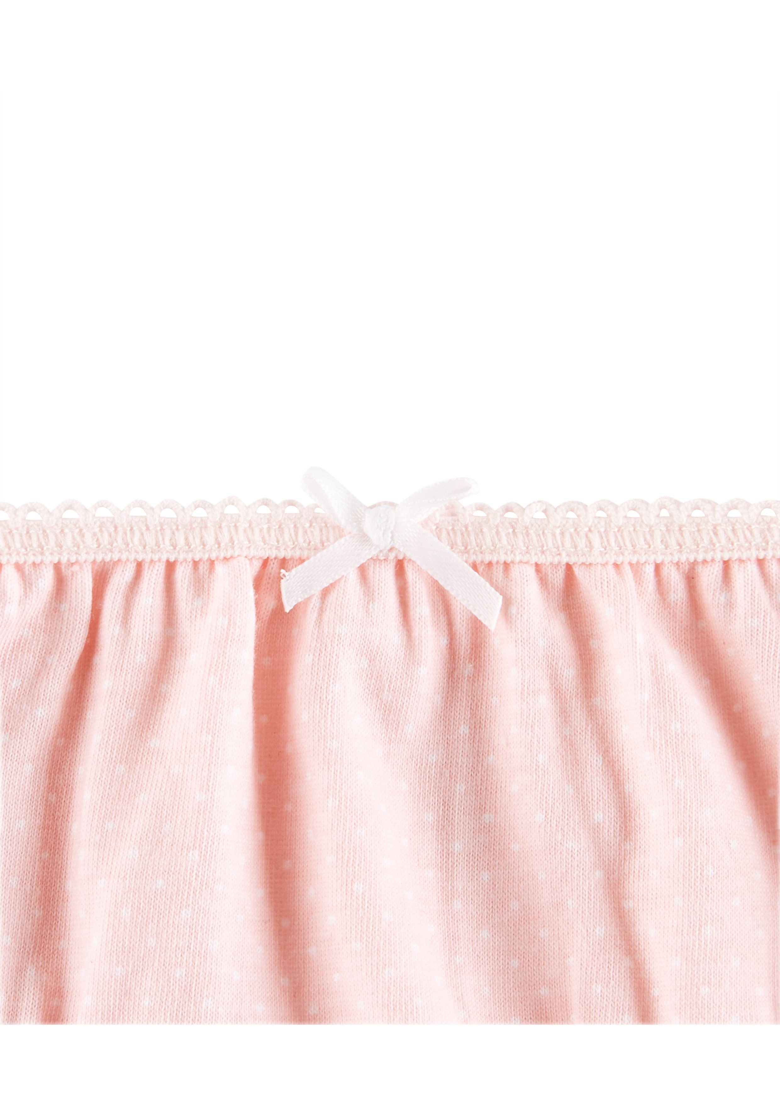 Mothercare | Girls Pink And White Briefs - 5 Pack - Multicolor 2