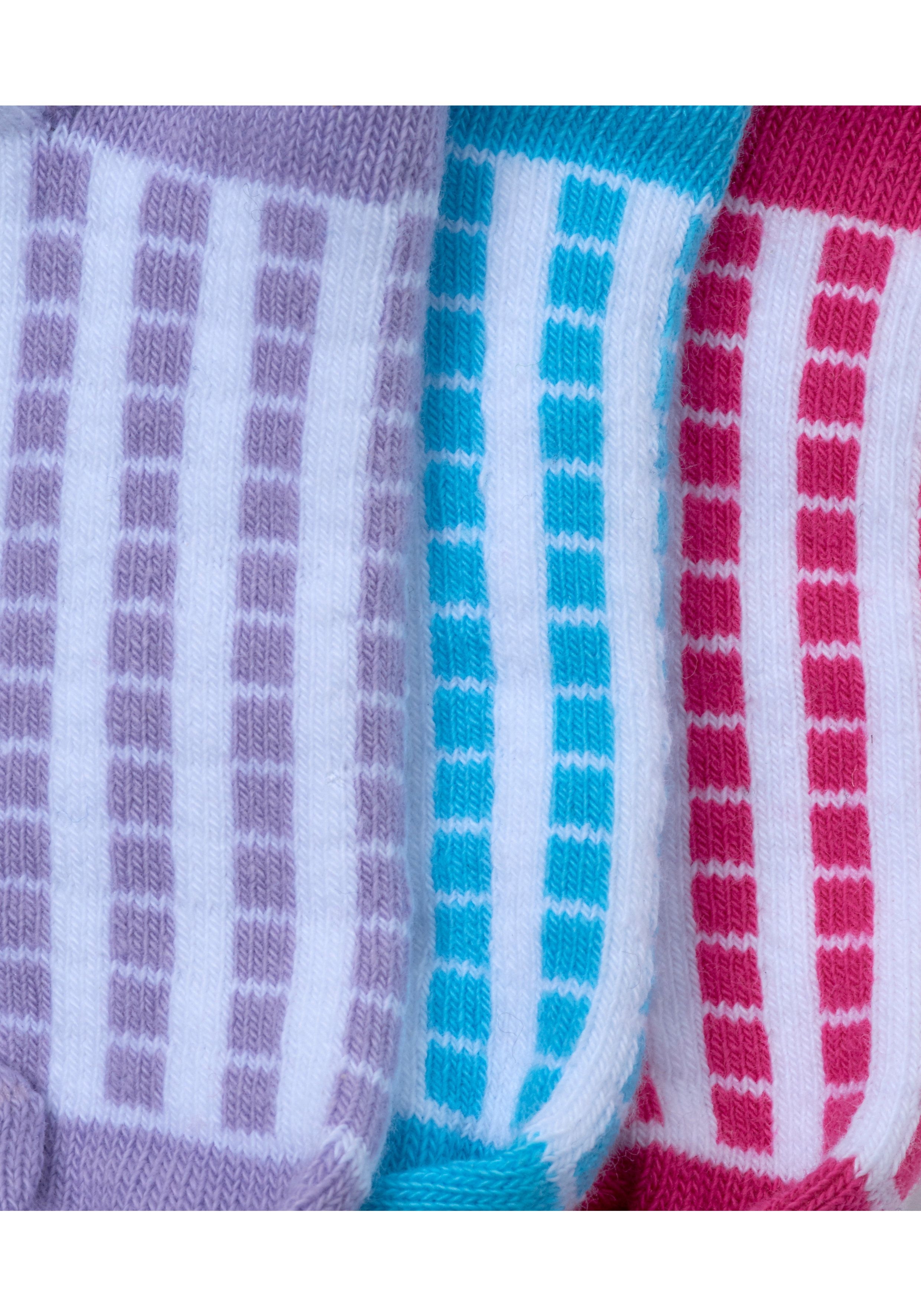 Mothercare | Girls White Sporty Trainer Socks - 3 Pack - Multicolor 1