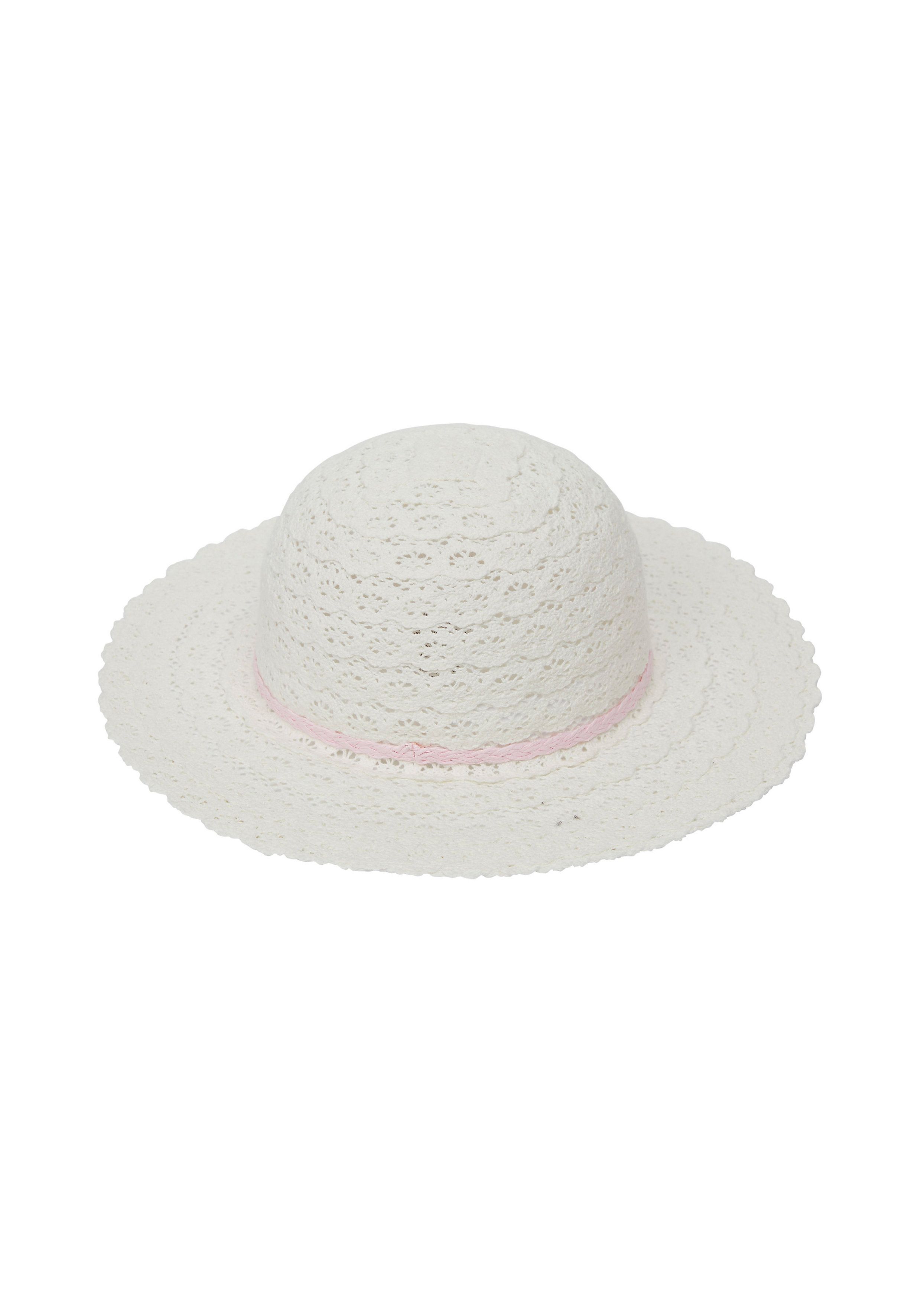 Girls white floppy hat store