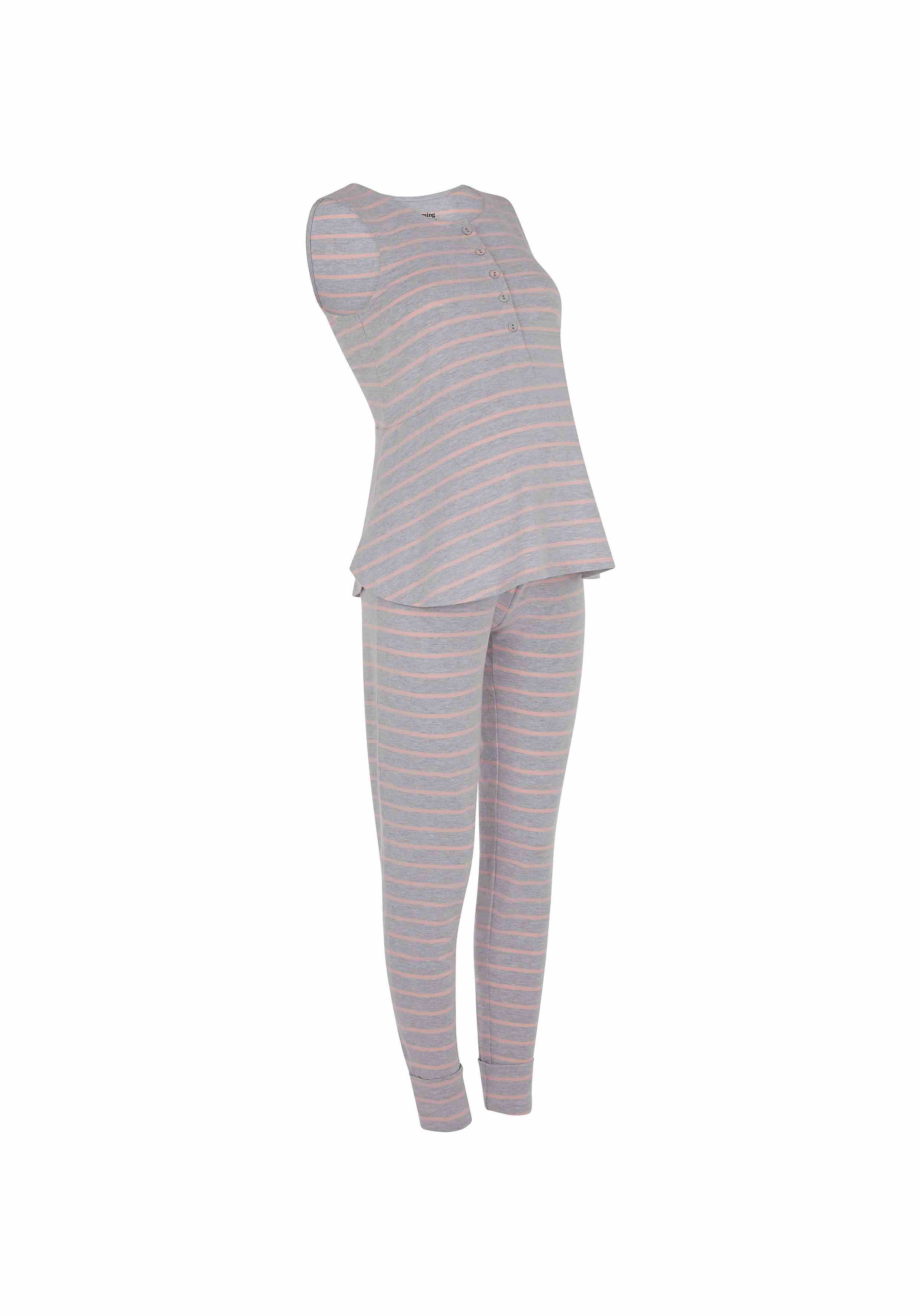 Striped Nursing Pyjamas