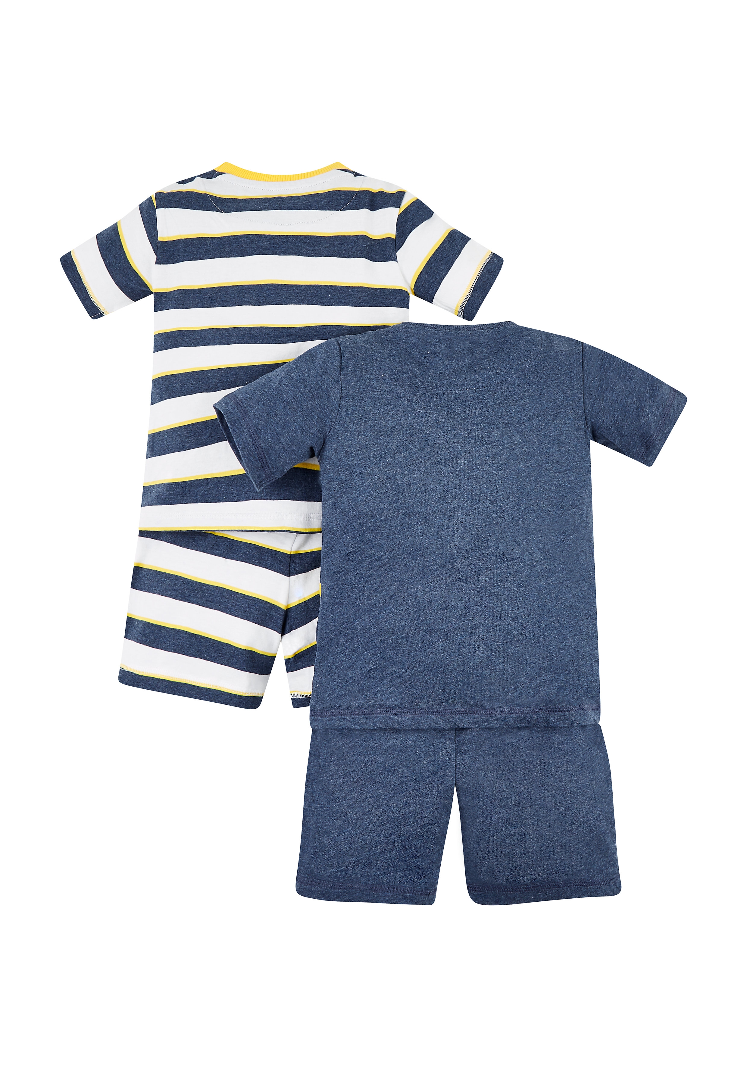 Mothercare | Boys Monkey And Stripe Pyjamas â€“ 2 Pack - Blue 1