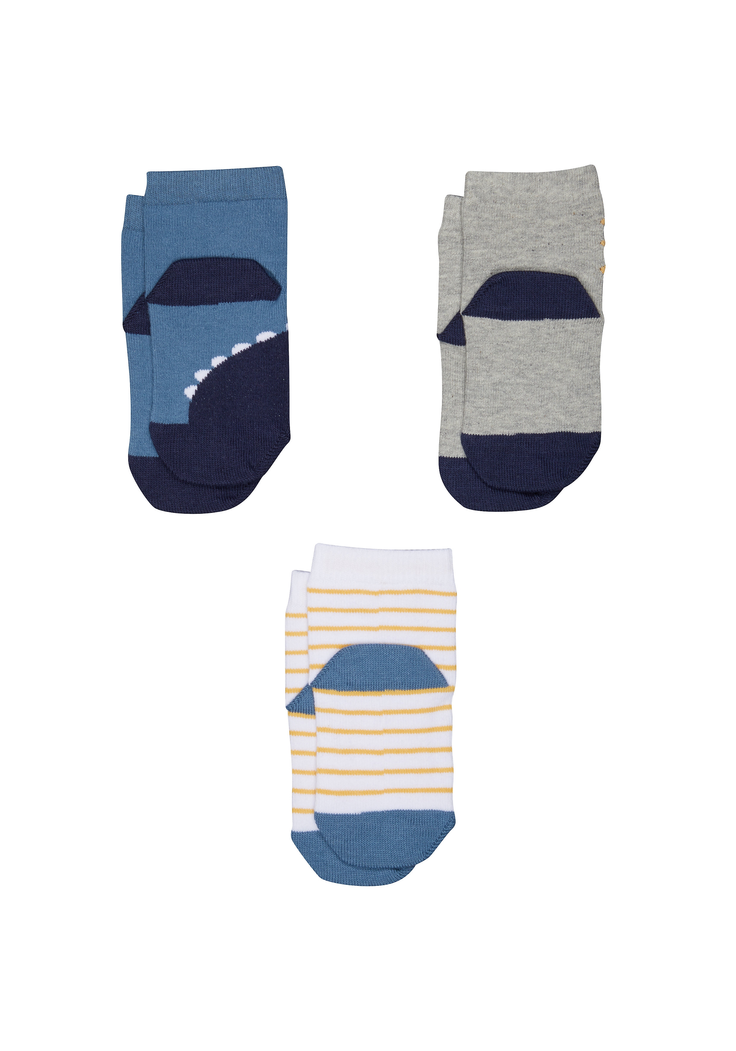 Mothercare | Boys Dinosaur Socks - 3 Pack - Multicolor 1