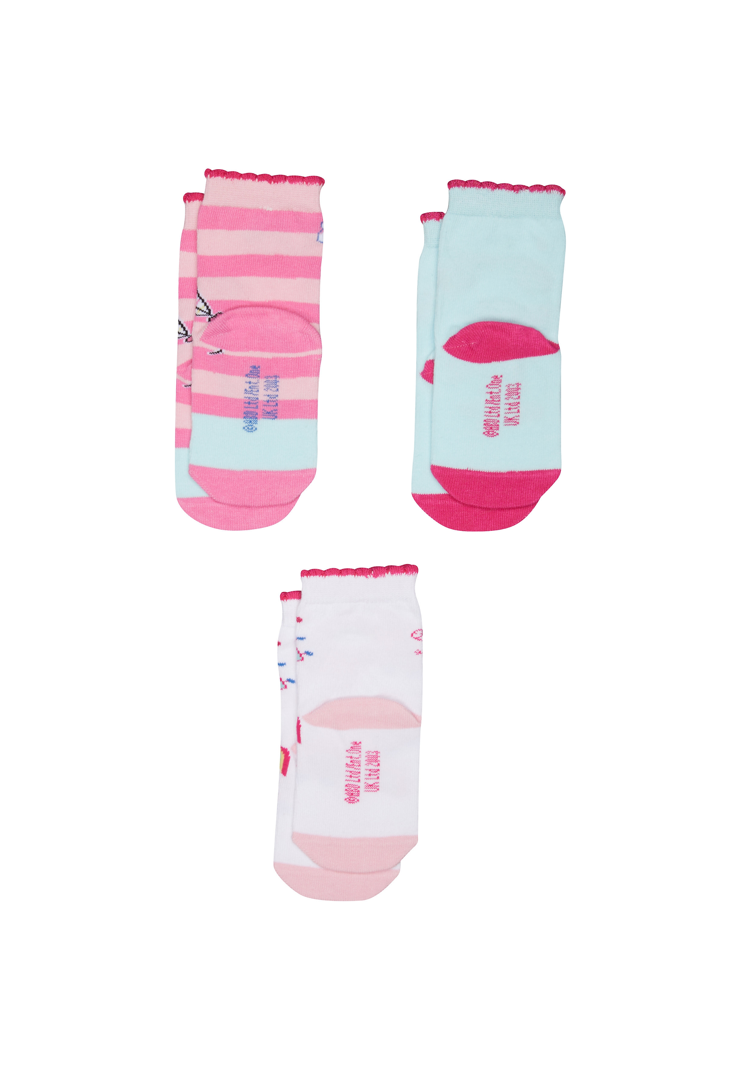 Mothercare | Girls Peppa Pig Socks - 3 Pack - Multicolor 1