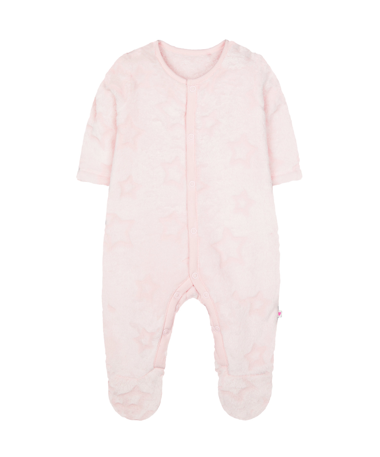 Mothercare | Pink Star Fluffy All In One 0